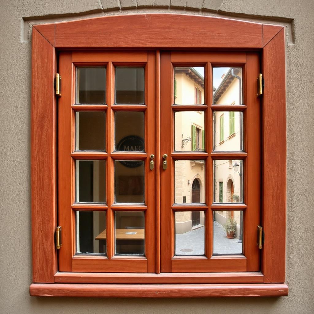 restauro finestra in legno storica